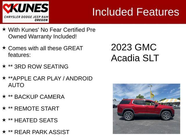 used 2023 GMC Acadia car, priced at $24,994