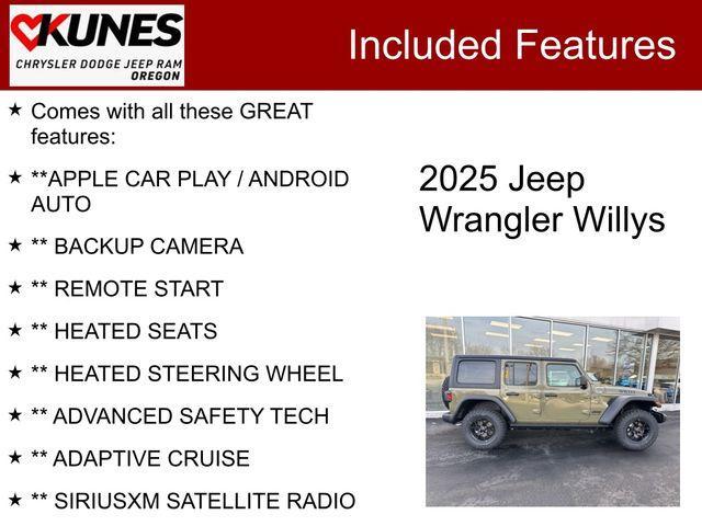 new 2025 Jeep Wrangler car, priced at $46,994