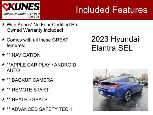 used 2023 Hyundai Elantra car, priced at $16,694