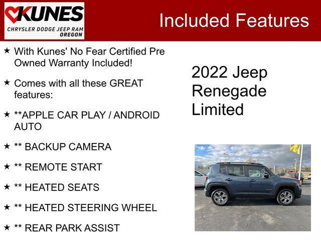 used 2022 Jeep Renegade car, priced at $18,994