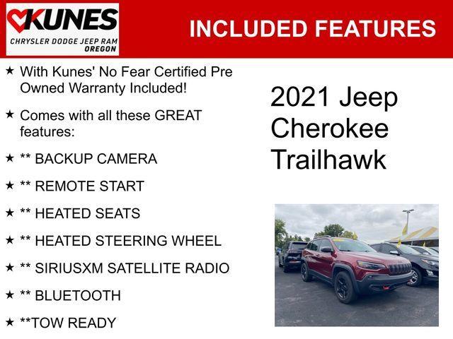 used 2021 Jeep Cherokee car, priced at $20,994