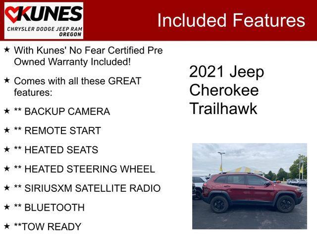 used 2021 Jeep Cherokee car, priced at $20,894