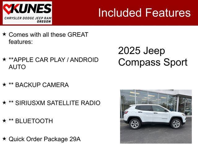 new 2025 Jeep Compass car, priced at $22,994