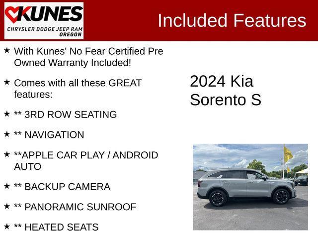 used 2024 Kia Sorento car, priced at $27,994