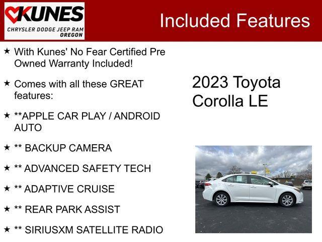 used 2023 Toyota Corolla car, priced at $18,594