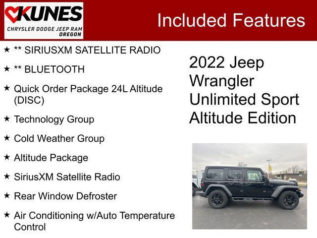 used 2022 Jeep Wrangler Unlimited car, priced at $30,794