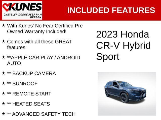 used 2023 Honda CR-V Hybrid car, priced at $27,894