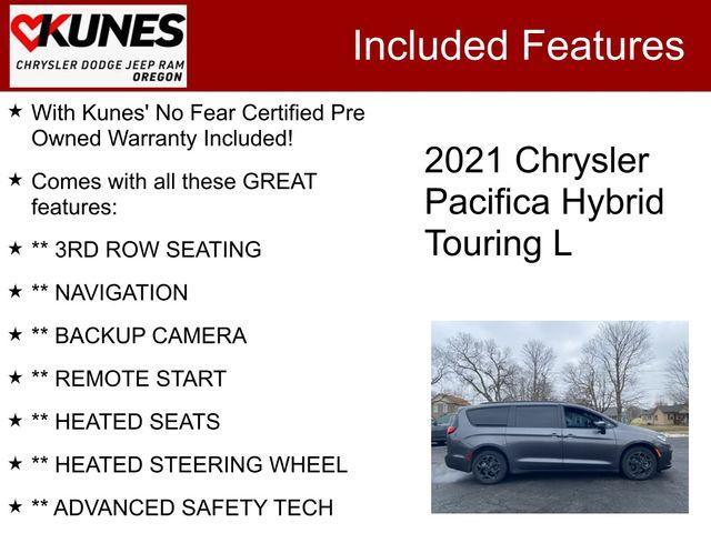 used 2021 Chrysler Pacifica Hybrid car, priced at $21,794