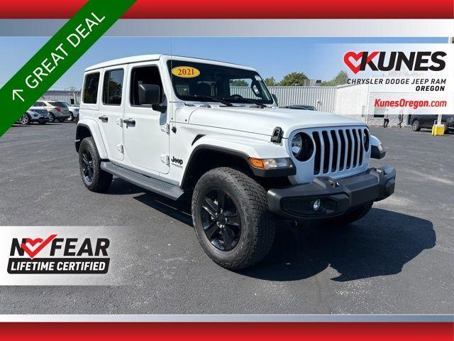 used 2021 Jeep Wrangler Unlimited car, priced at $36,600