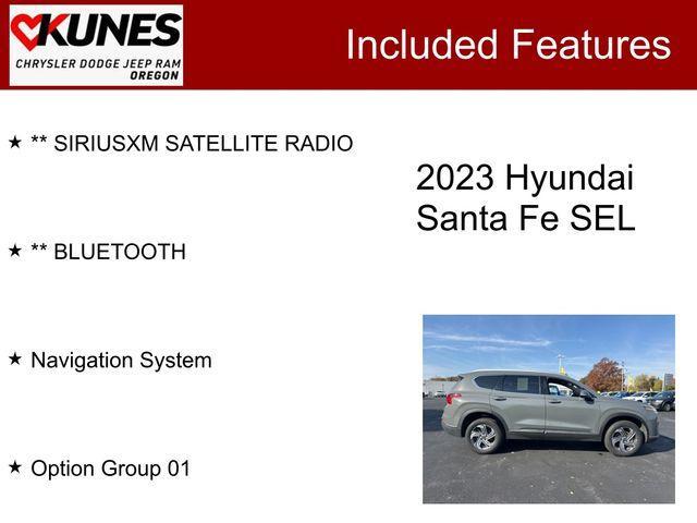 used 2023 Hyundai Santa Fe car, priced at $22,594