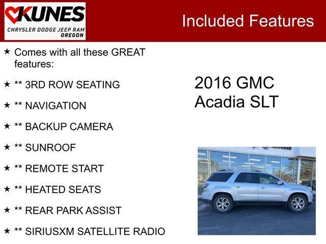 used 2016 GMC Acadia car, priced at $13,494