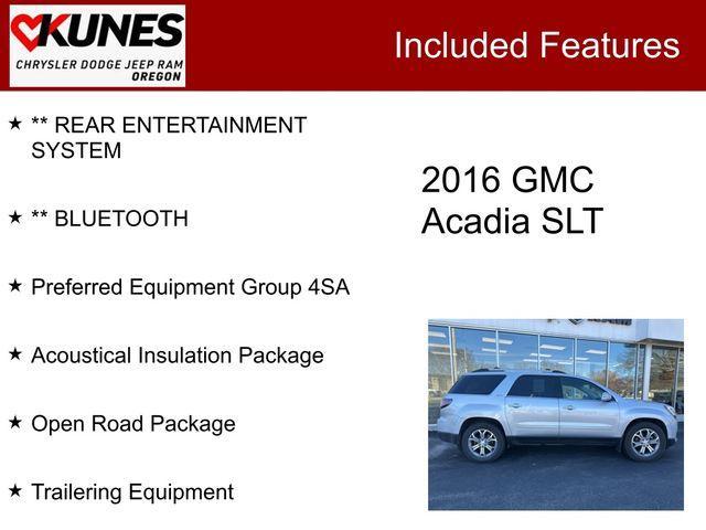 used 2016 GMC Acadia car, priced at $13,494