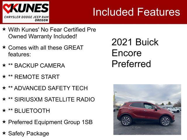 used 2021 Buick Encore car, priced at $15,794