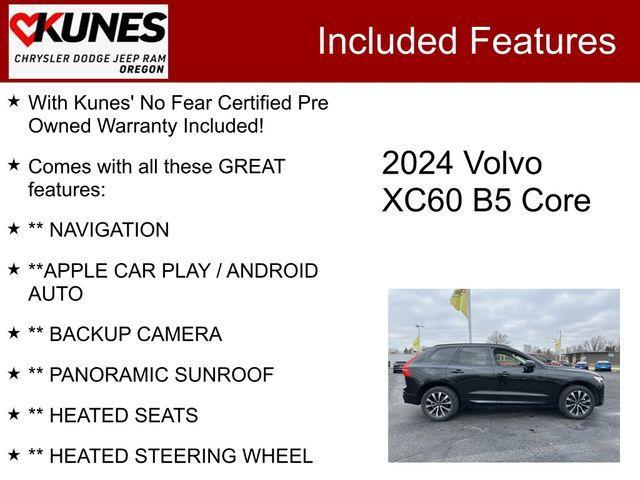 used 2024 Volvo XC60 car, priced at $33,694