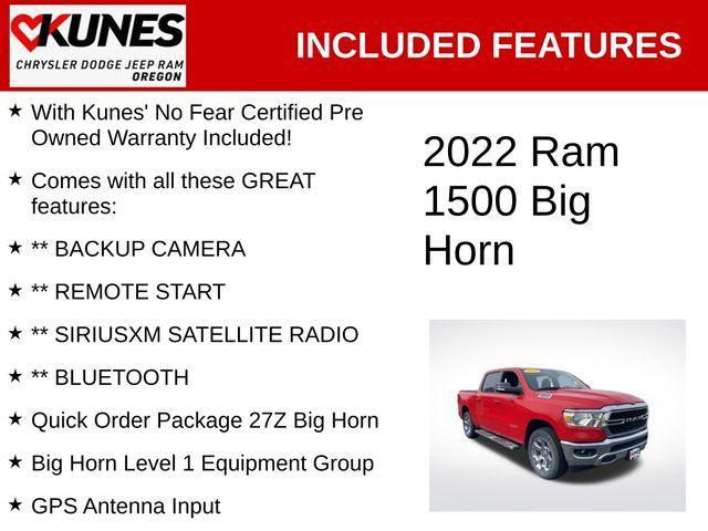 used 2022 Ram 1500 car, priced at $34,394