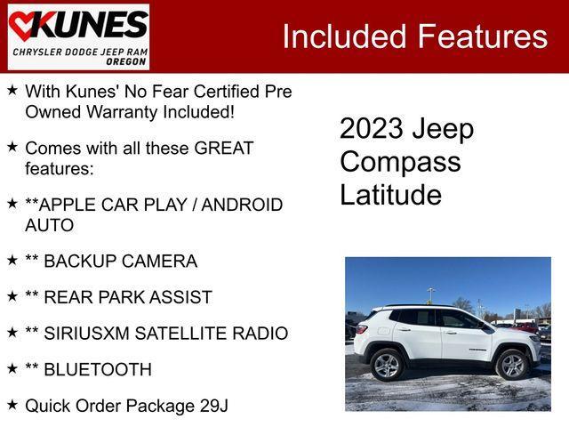 used 2023 Jeep Compass car, priced at $21,994