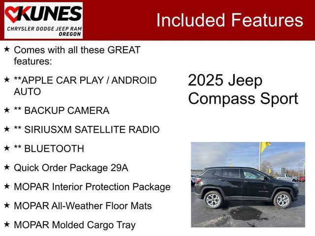 new 2025 Jeep Compass car, priced at $26,994