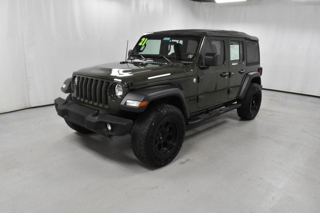 used 2021 Jeep Wrangler Unlimited car, priced at $31,498