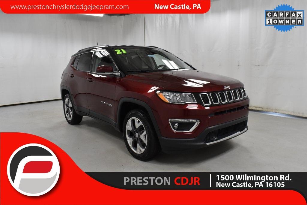 used 2021 Jeep Compass car, priced at $19,998