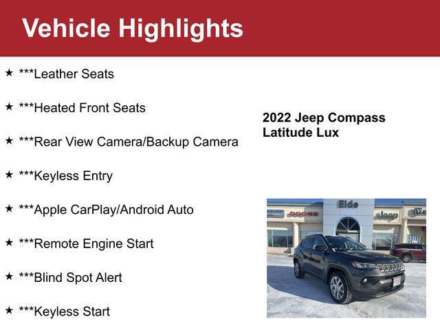 used 2022 Jeep Compass car, priced at $19,000