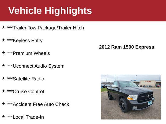 used 2012 Ram 1500 car, priced at $9,000