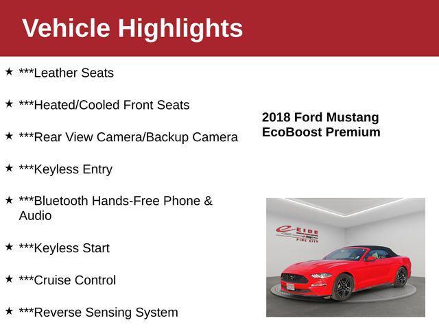 used 2018 Ford Mustang car, priced at $15,000
