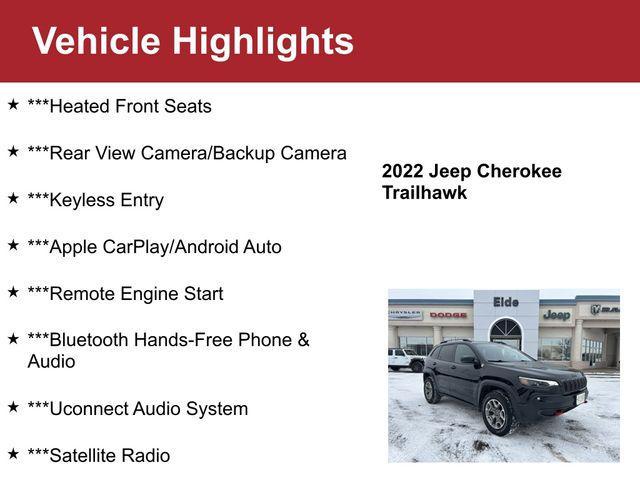 used 2022 Jeep Cherokee car, priced at $23,000