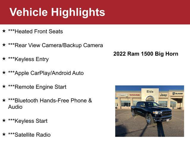 used 2022 Ram 1500 car, priced at $34,500