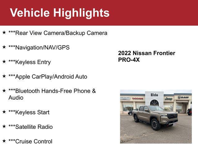 used 2022 Nissan Frontier car, priced at $32,500