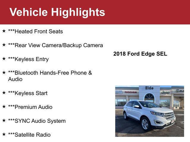 used 2018 Ford Edge car, priced at $15,000