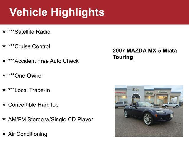 used 2007 Mazda MX-5 Miata car, priced at $11,500