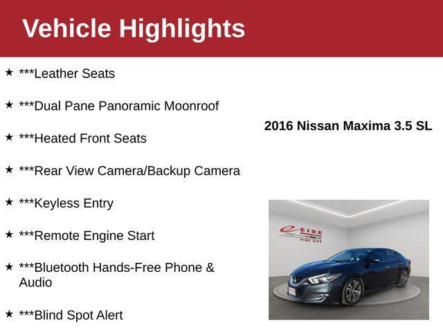 used 2016 Nissan Maxima car, priced at $13,500