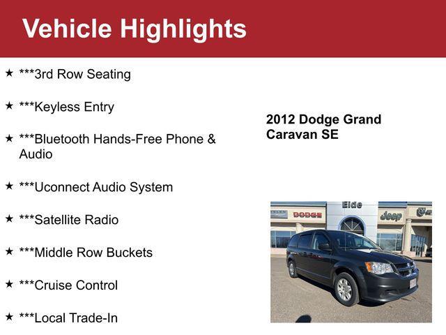 used 2012 Dodge Grand Caravan car, priced at $4,500