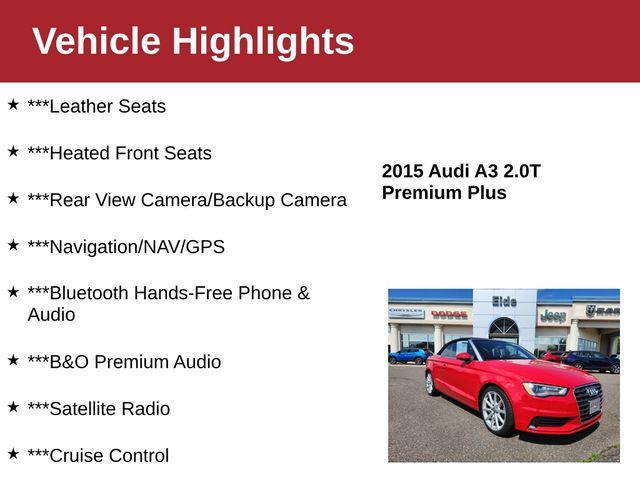 used 2015 Audi A3 car, priced at $13,000