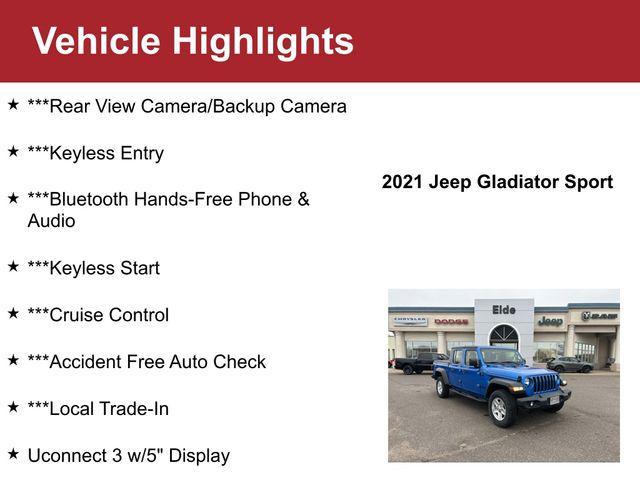 used 2021 Jeep Gladiator car, priced at $30,000