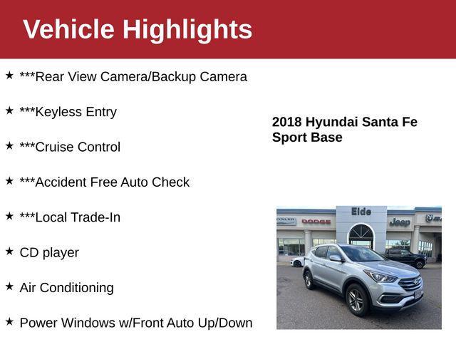 used 2018 Hyundai Santa Fe Sport car, priced at $11,500