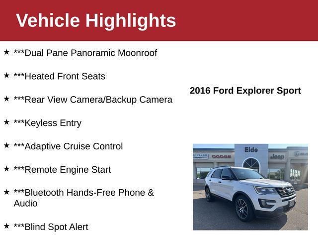 used 2016 Ford Explorer car, priced at $11,000