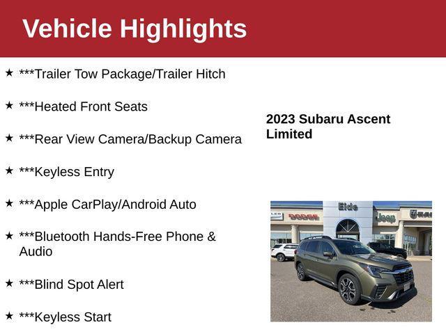 used 2023 Subaru Ascent car, priced at $32,000