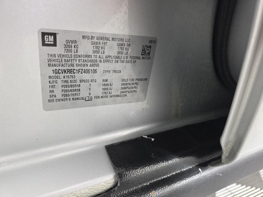 used 2015 Chevrolet Silverado 1500 car, priced at $18,155