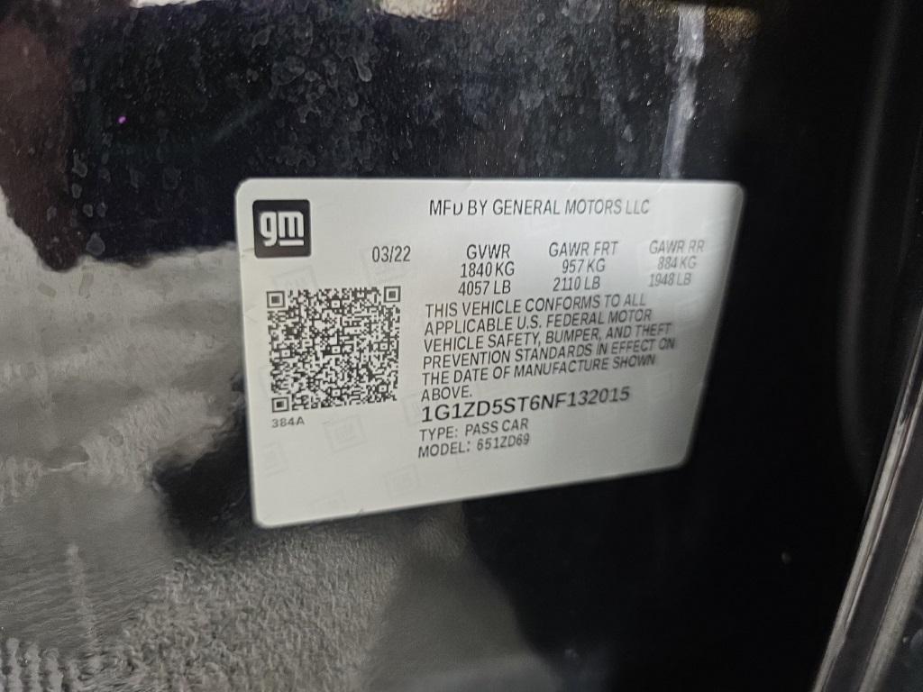 used 2022 Chevrolet Malibu car, priced at $17,596