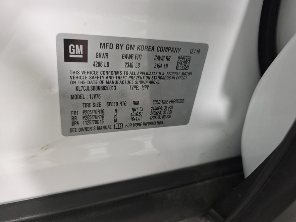 used 2019 Chevrolet Trax car, priced at $16,645