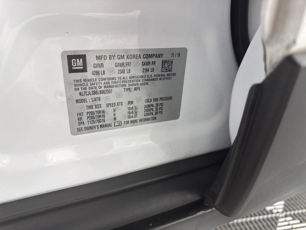 used 2020 Chevrolet Trax car, priced at $13,469