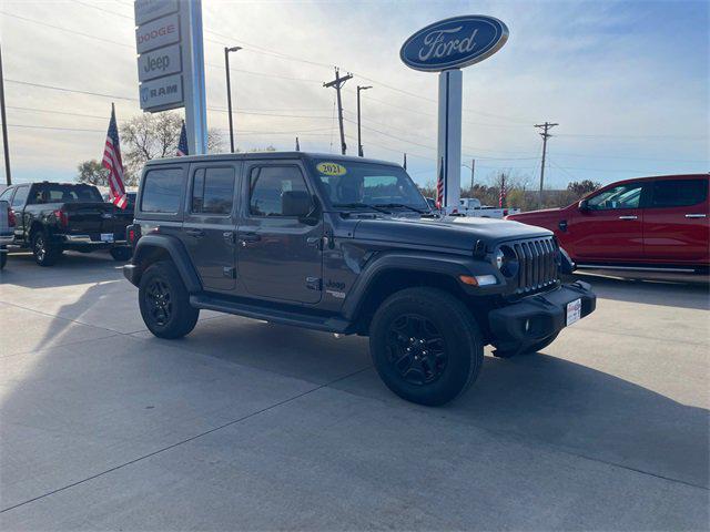 used 2021 Jeep Wrangler Unlimited car, priced at $31,991