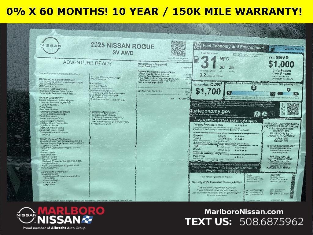 new 2025 Nissan Rogue car, priced at $32,386