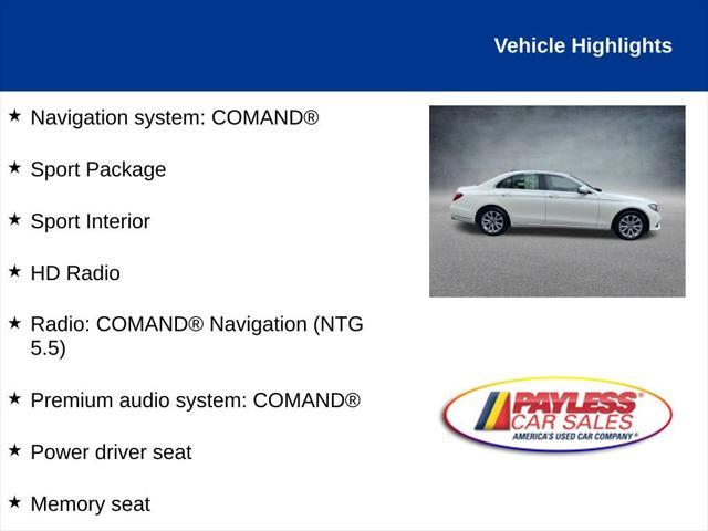 used 2018 Mercedes-Benz E-Class car, priced at $23,800