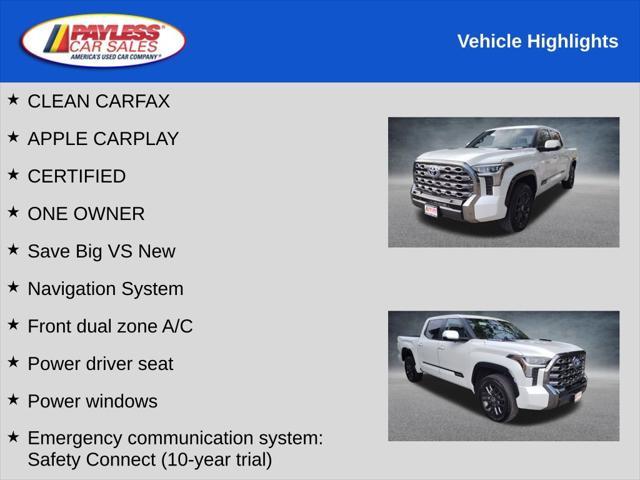 used 2024 Toyota Tundra Hybrid car, priced at $61,798