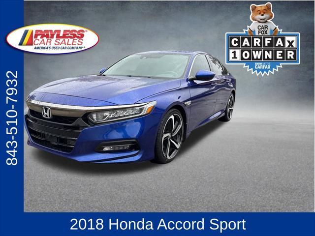 used 2018 Honda Accord car, priced at $19,744