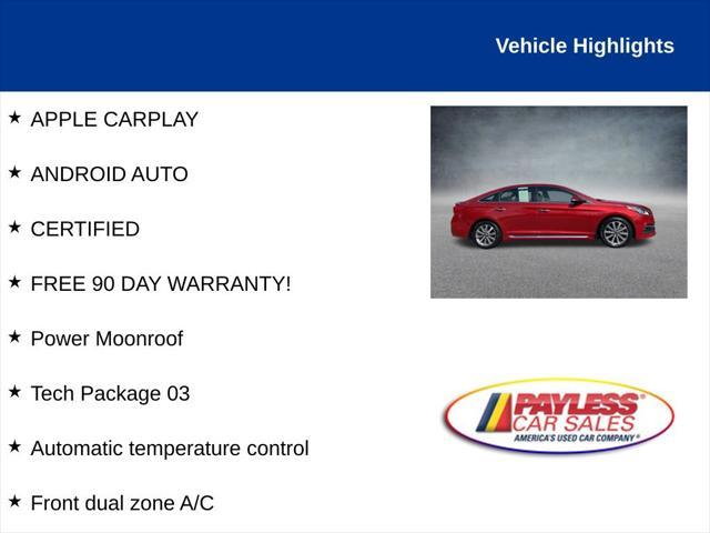used 2017 Hyundai Sonata car, priced at $13,900