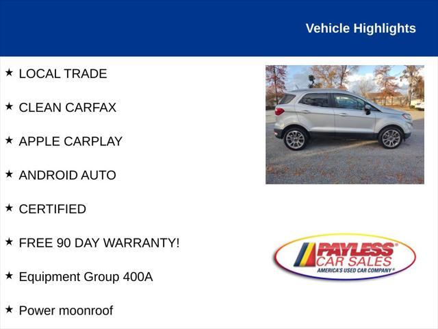 used 2018 Ford EcoSport car, priced at $12,697