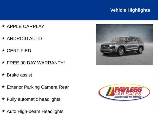 used 2020 Hyundai Santa Fe car, priced at $18,999